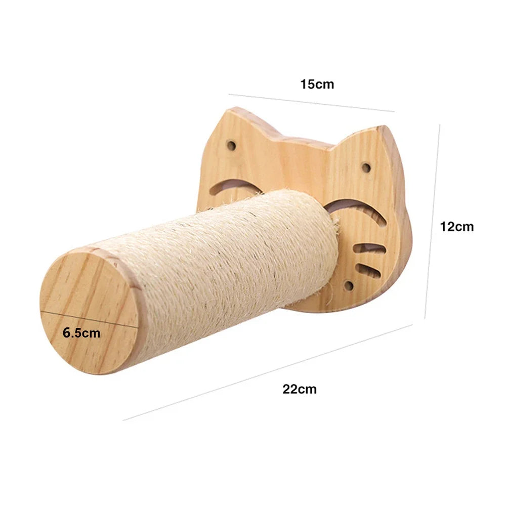Cat Wall Climbing Shelf Steps Ladder Scratching Post Scratcher Bed Hiding House for Cats Tree Tower Pet Furniture Accessories